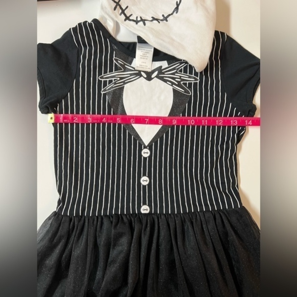 Disney nightmare before‎ Christmas Glitter Jack Skellington girls cosplaydress L - Picture 8 of 9